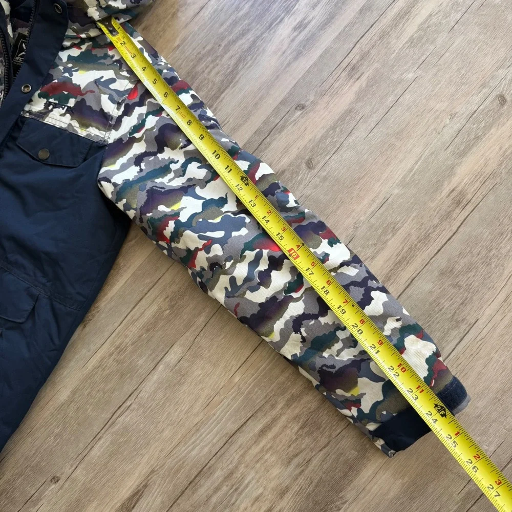 Arctix Kids Navy Blue Camo Insulated Hooded Winter Jacket Parka Size Medium